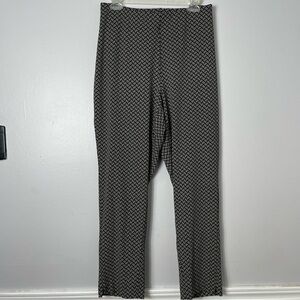 J.Jill elastic waist size large black off white pants